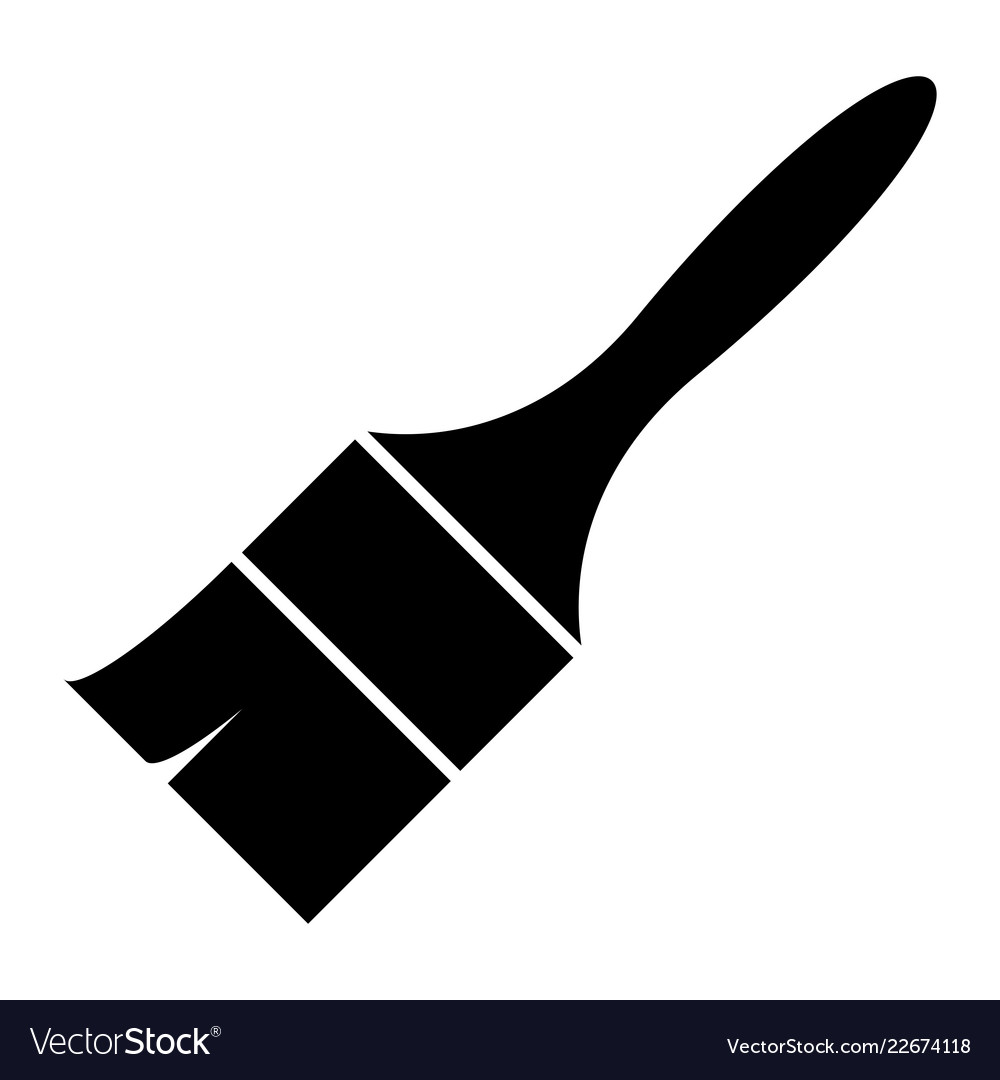 Paint Brush Icon Royalty Free Vector Image VectorStock   Paint Brush Icon Vector 22674118 