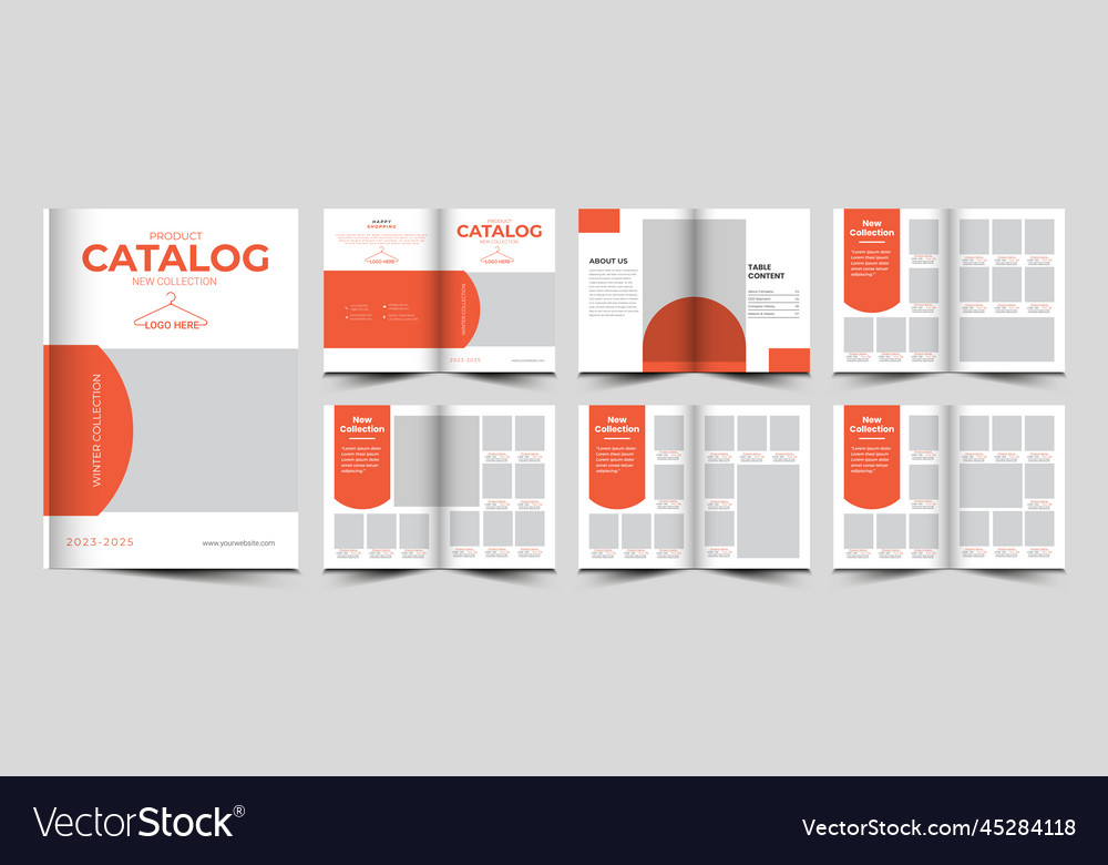 Product catalog or catalogue template design