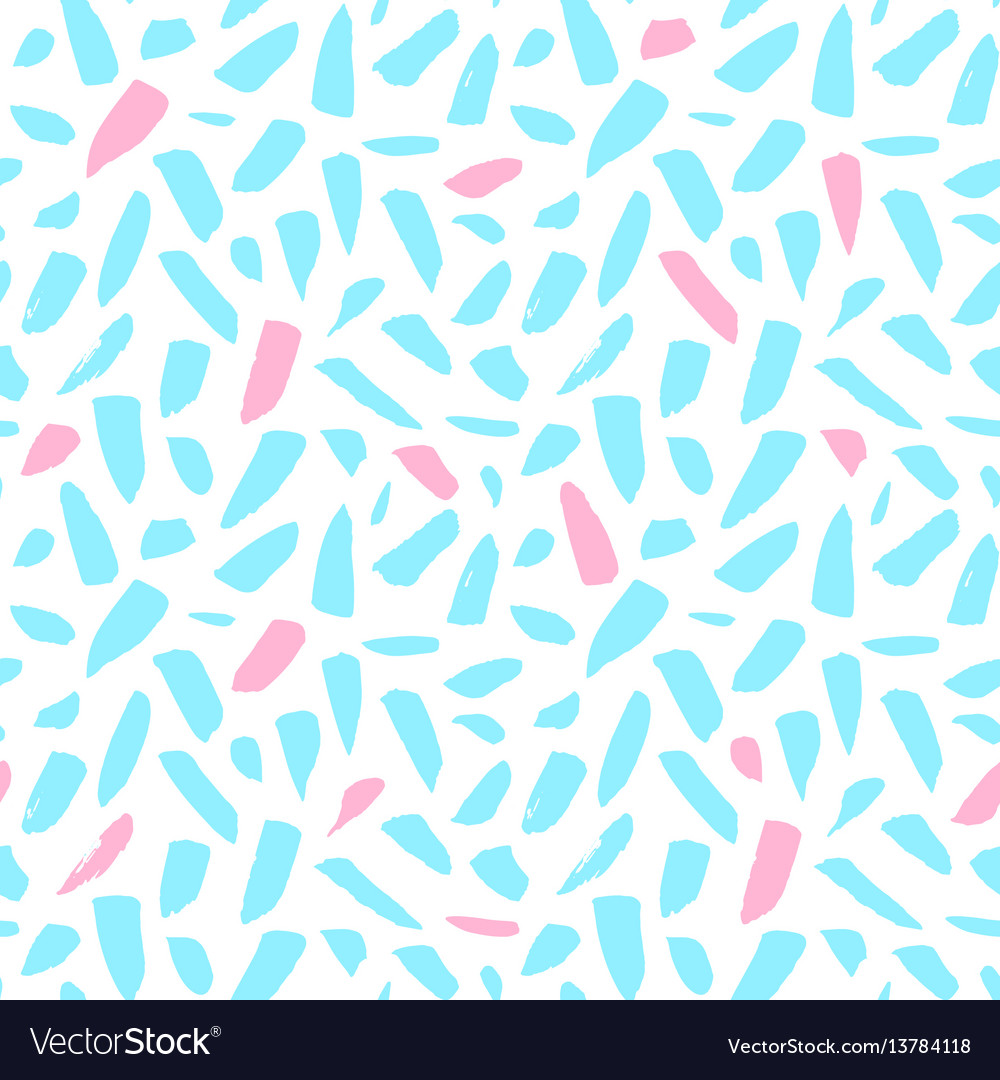 Seamless pattern funky paint brush