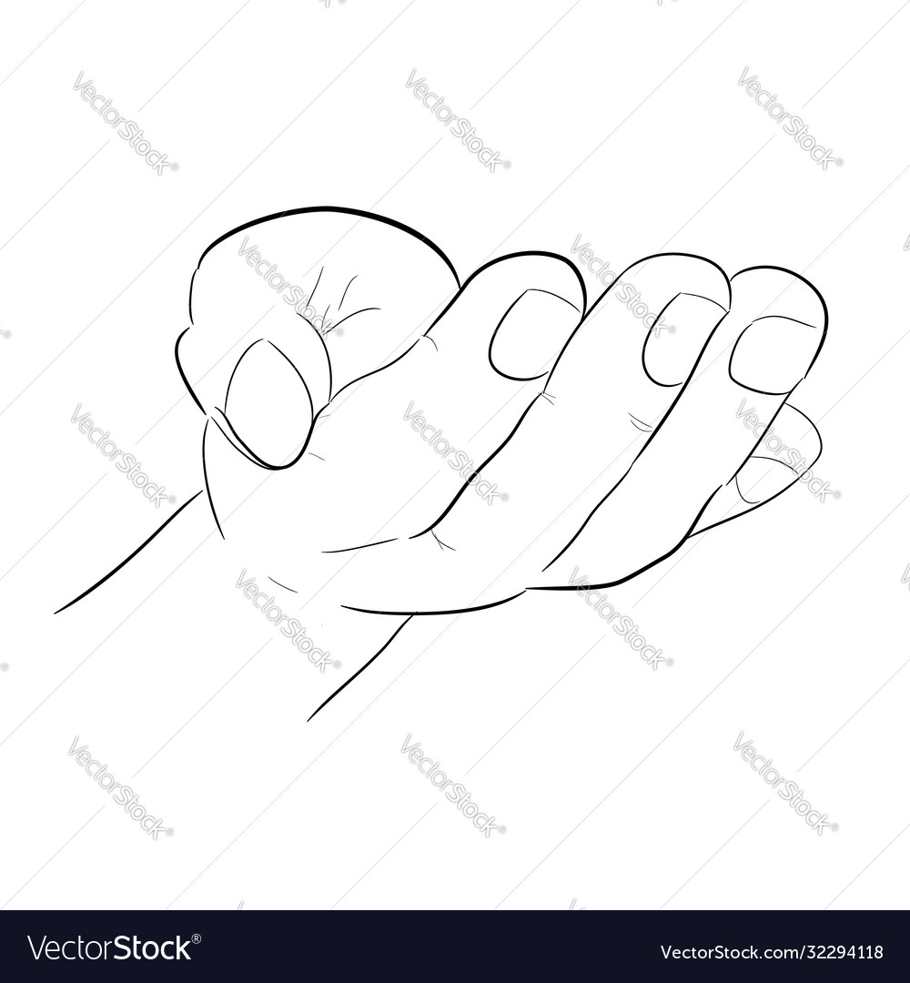 Simple Hand Draw Sketchy Gesture Ready Royalty Free Vector