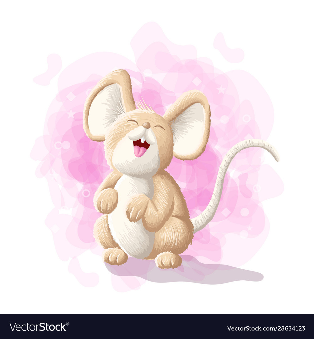 Cartoon Cute Mouse Royalty Free Vector Image Vectorstock