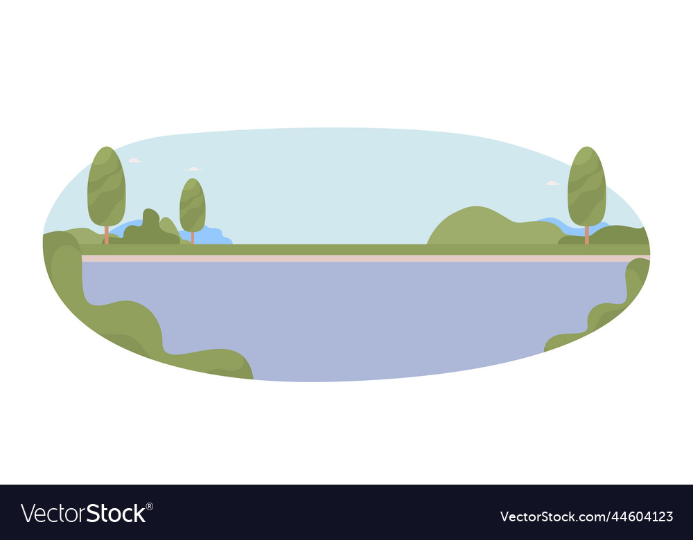 Interurban highway 2d isolated