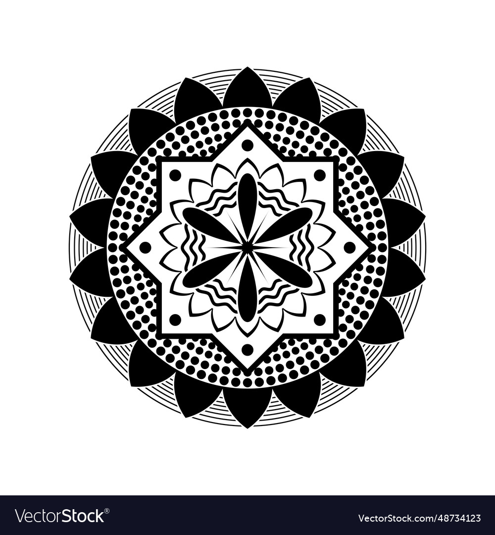 Mandala symbol icon