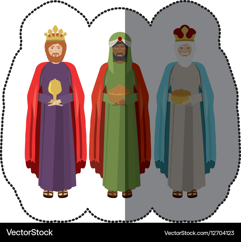 Three wise men Royalty Free Vector Image - VectorStock