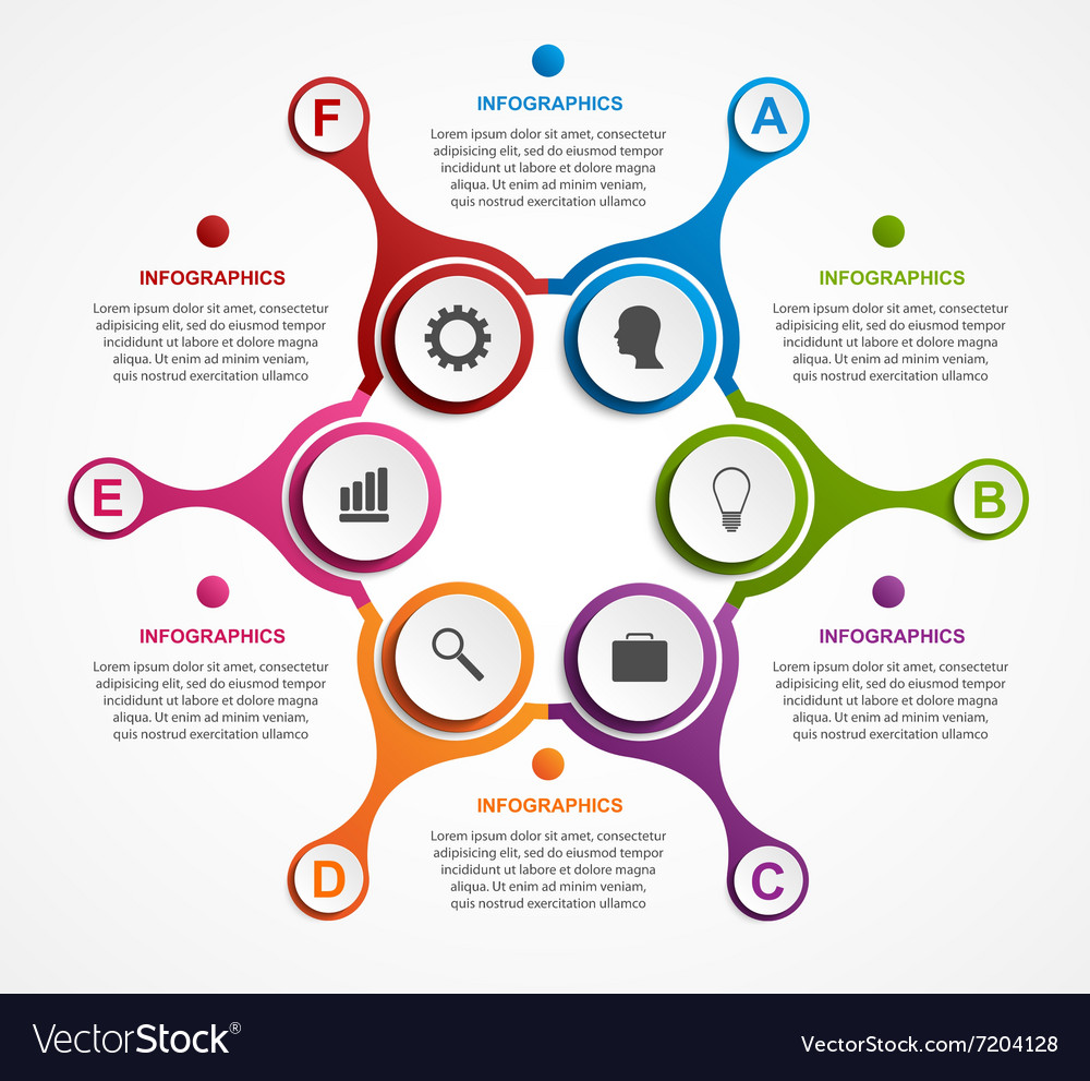 Abstract infographic in the form of metabolic