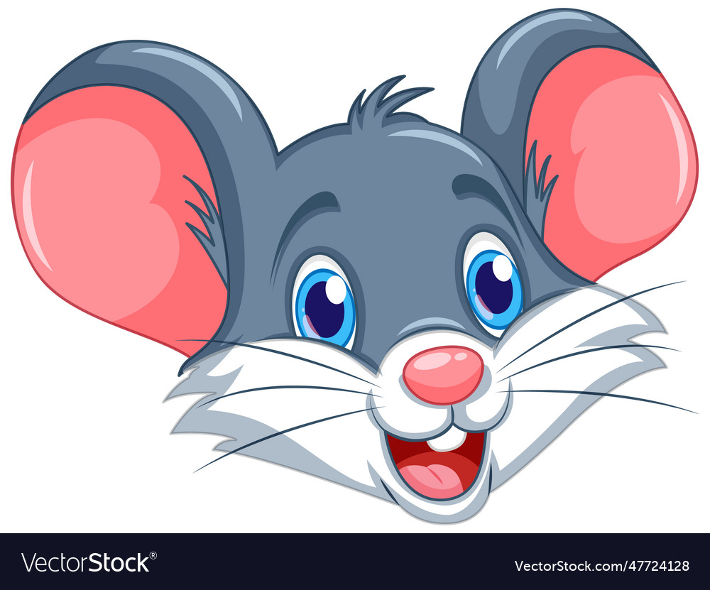 Cute rat face with smiley