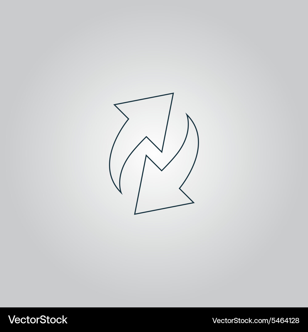 Arrow Vector Rounded Ping Rounded arrows Royalty Free Vector Image - VectorStock