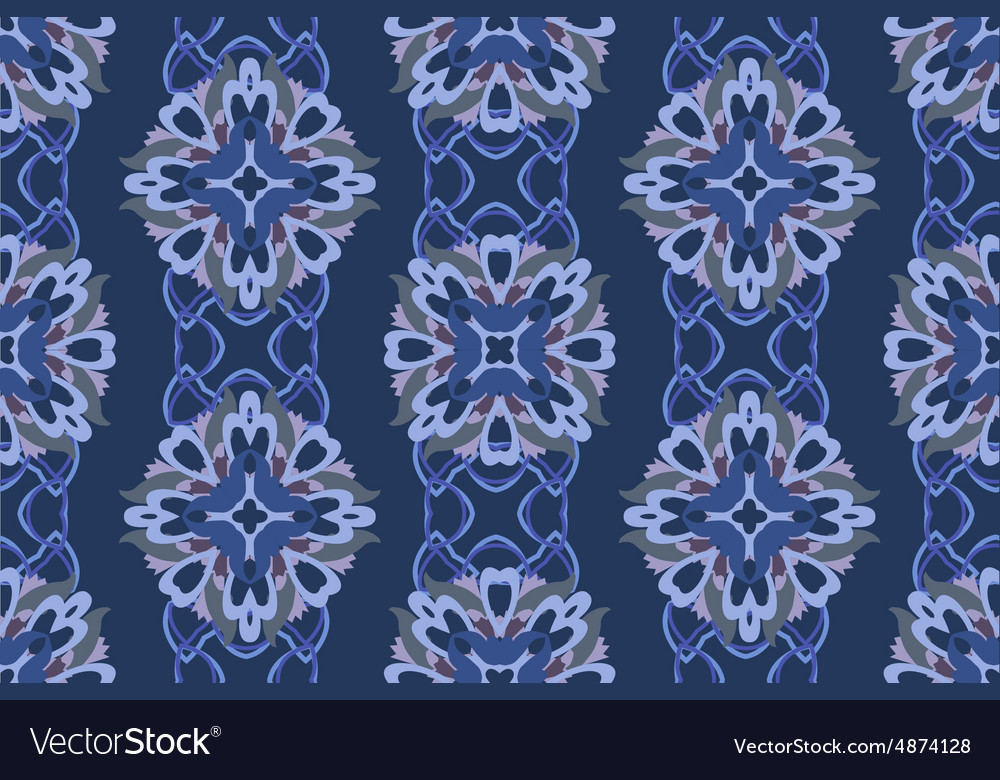 Seamless geometric floral pattern