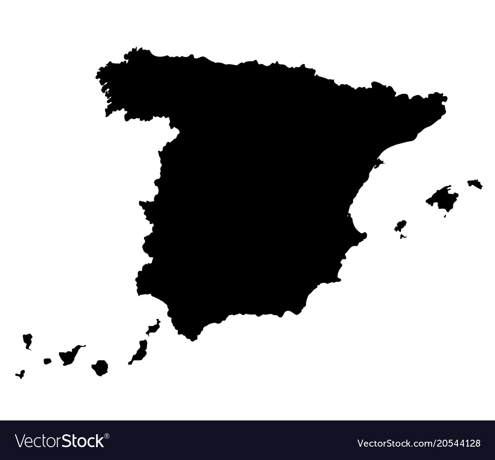 Spain map outline