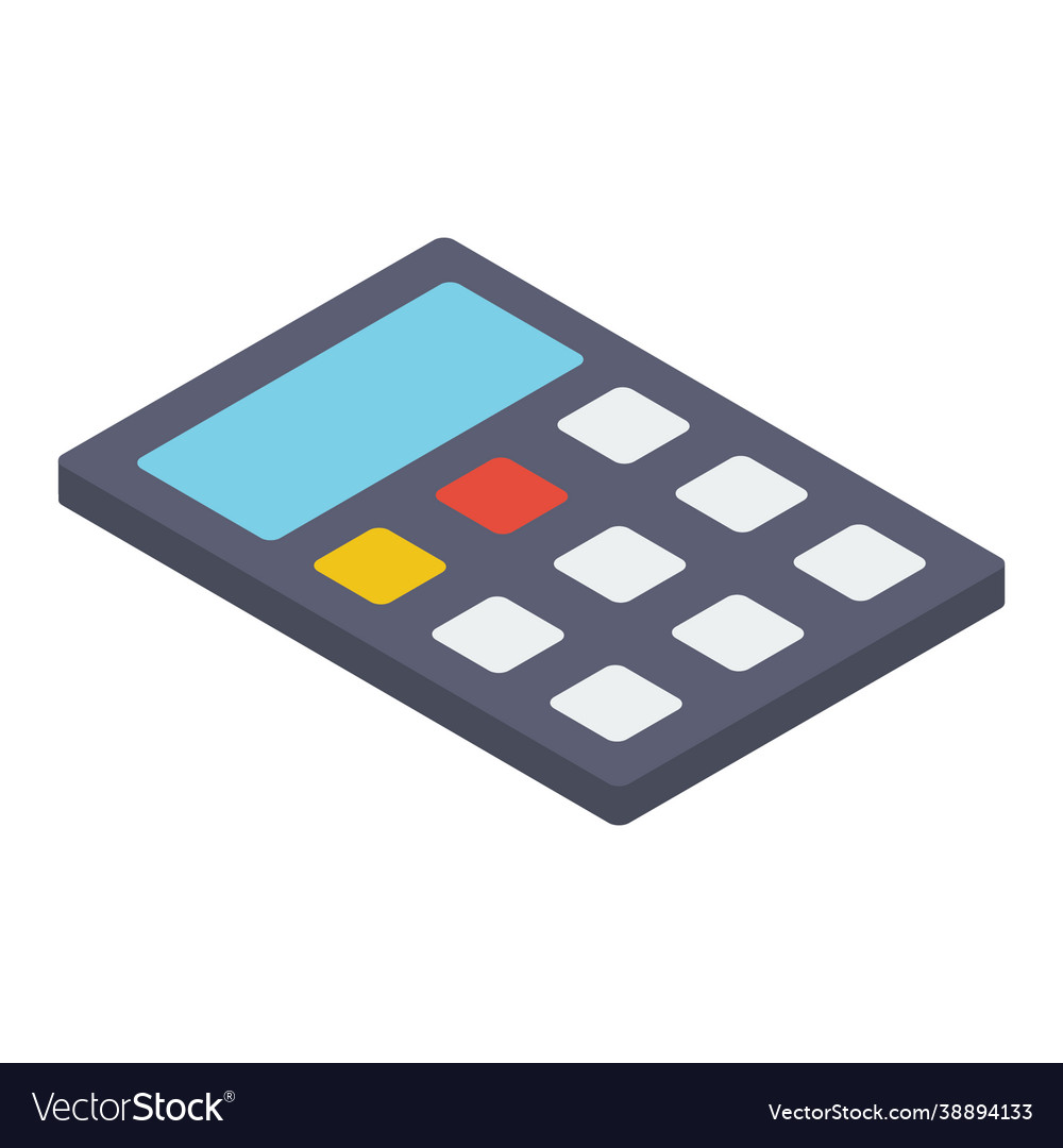 Calculating Device Royalty Free Vector Image - Vectorstock