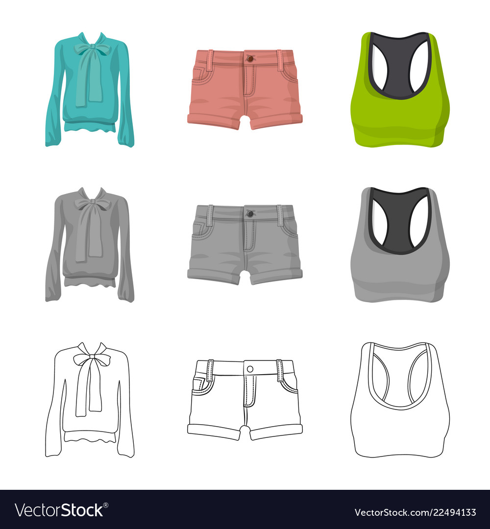 Design woman and clothing logo Royalty Free Vector Image