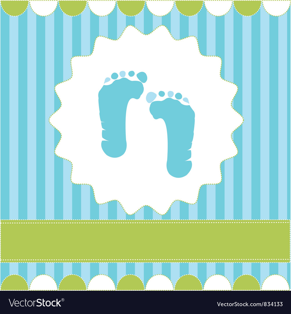 Footprint of boy Royalty Free Vector Image - VectorStock