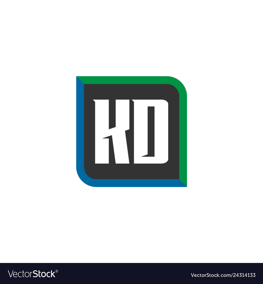 Initial letter logo kd template design