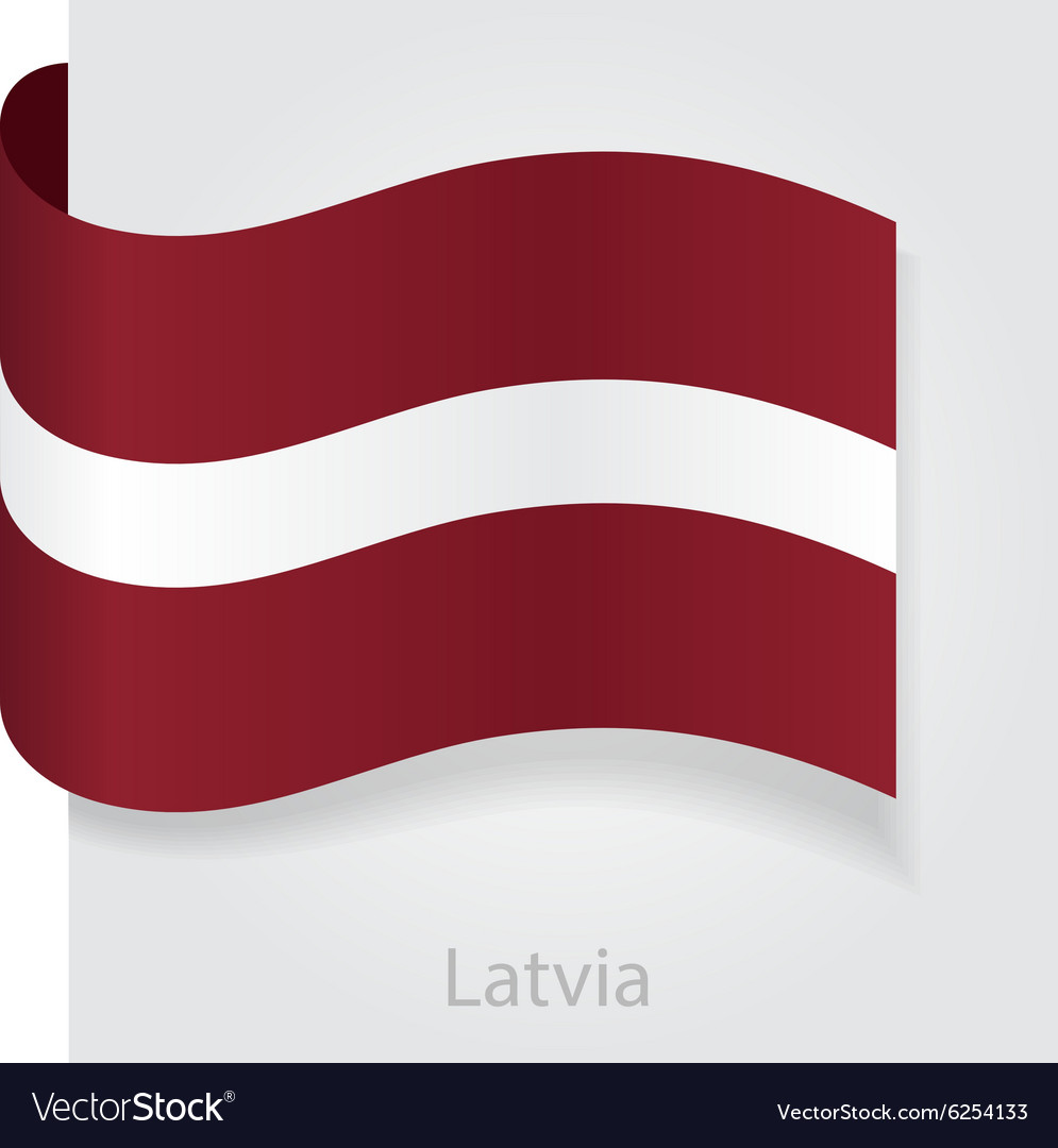 Latvian flag Royalty Free Vector Image - VectorStock