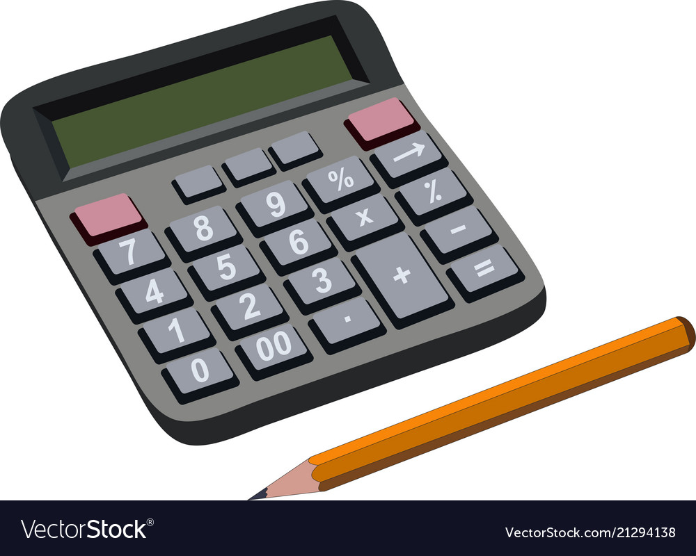 finance budget calculation with pencil royalty free vector