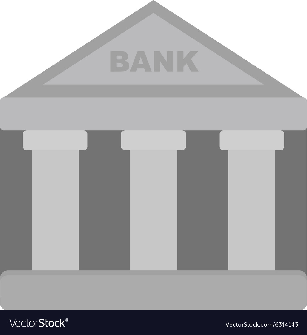 Bank building Royalty Free Vector Image - VectorStock