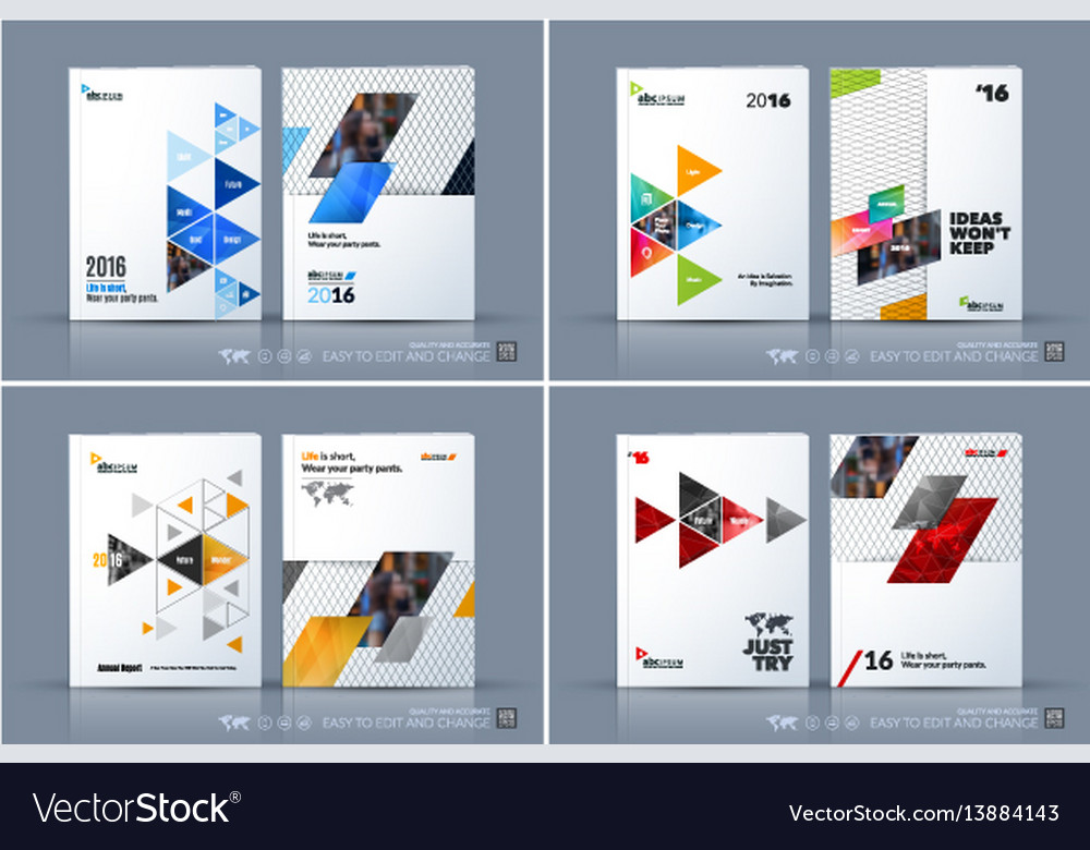 Business template brochure layout cover Royalty Free Vector