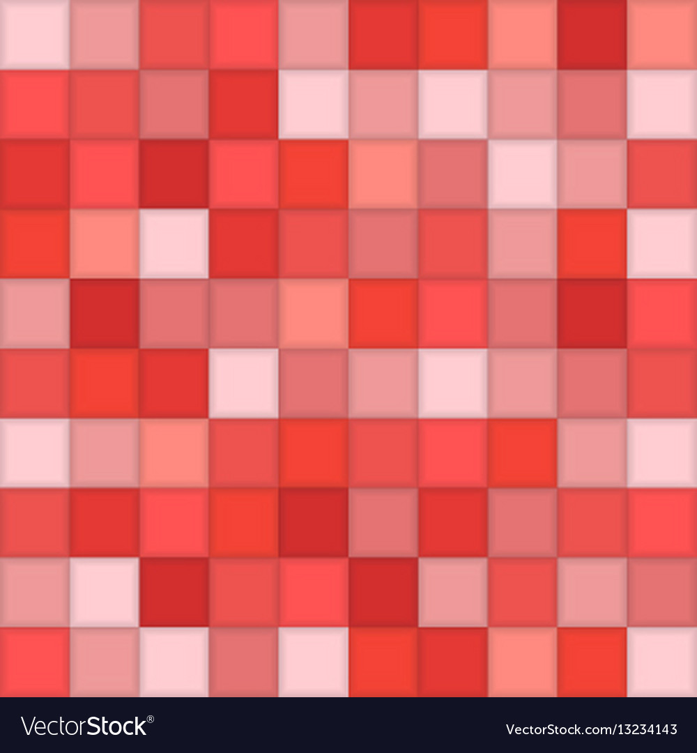 Color red mosaic tile square background