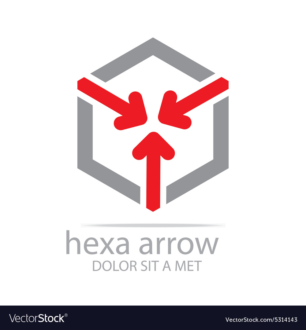 Hexa Pfeil Design Symbol Stern