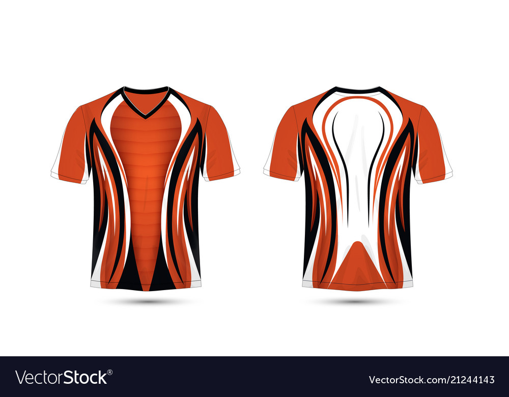 orange black and white jersey