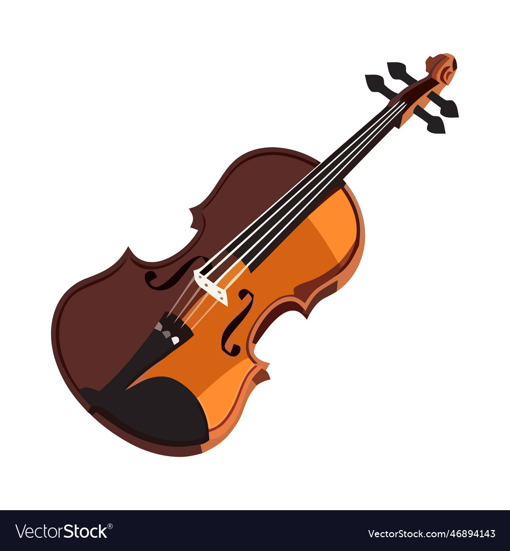 String fiddle instruments in symphony orchestra Vector Image