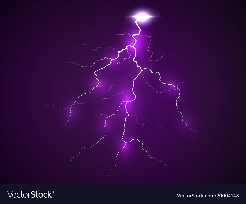 A flash lightning Royalty Free Vector Image VectorStock