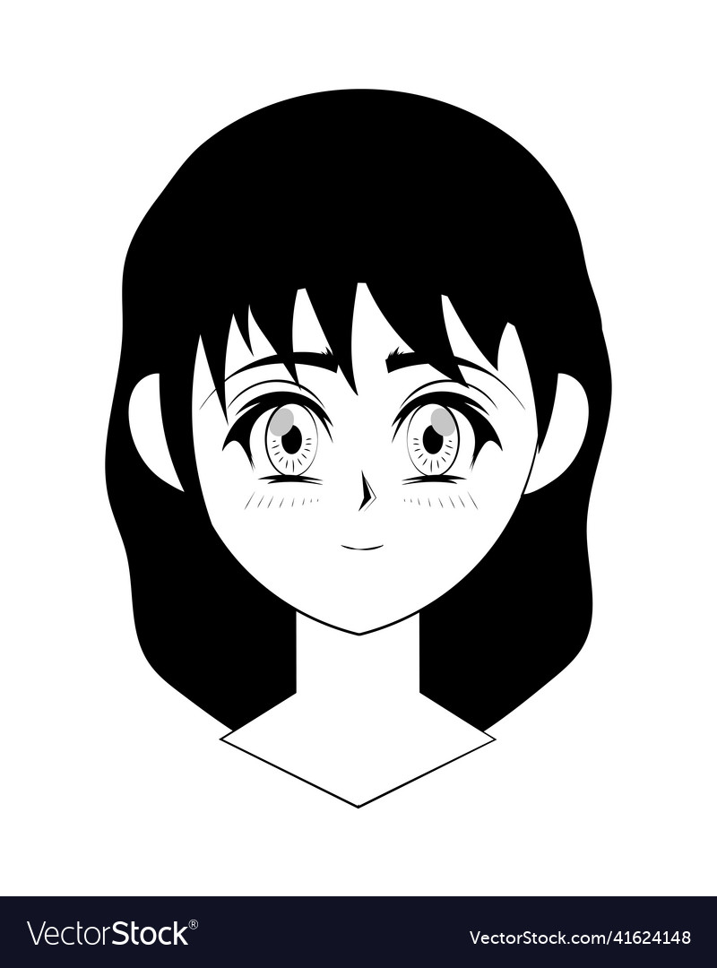 Anime girl cartoon Royalty Free Vector Image - VectorStock