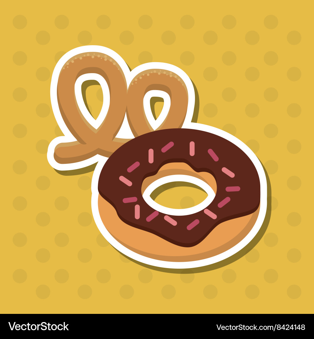 Donut icon design Royalty Free Vector Image - VectorStock