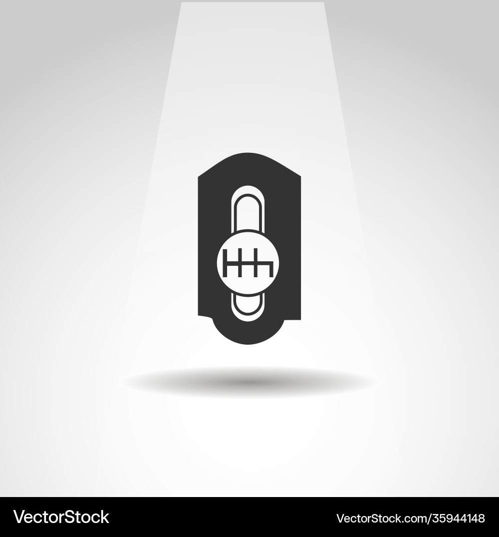 Gearbox icon manual icon simple racing Royalty Free Vector