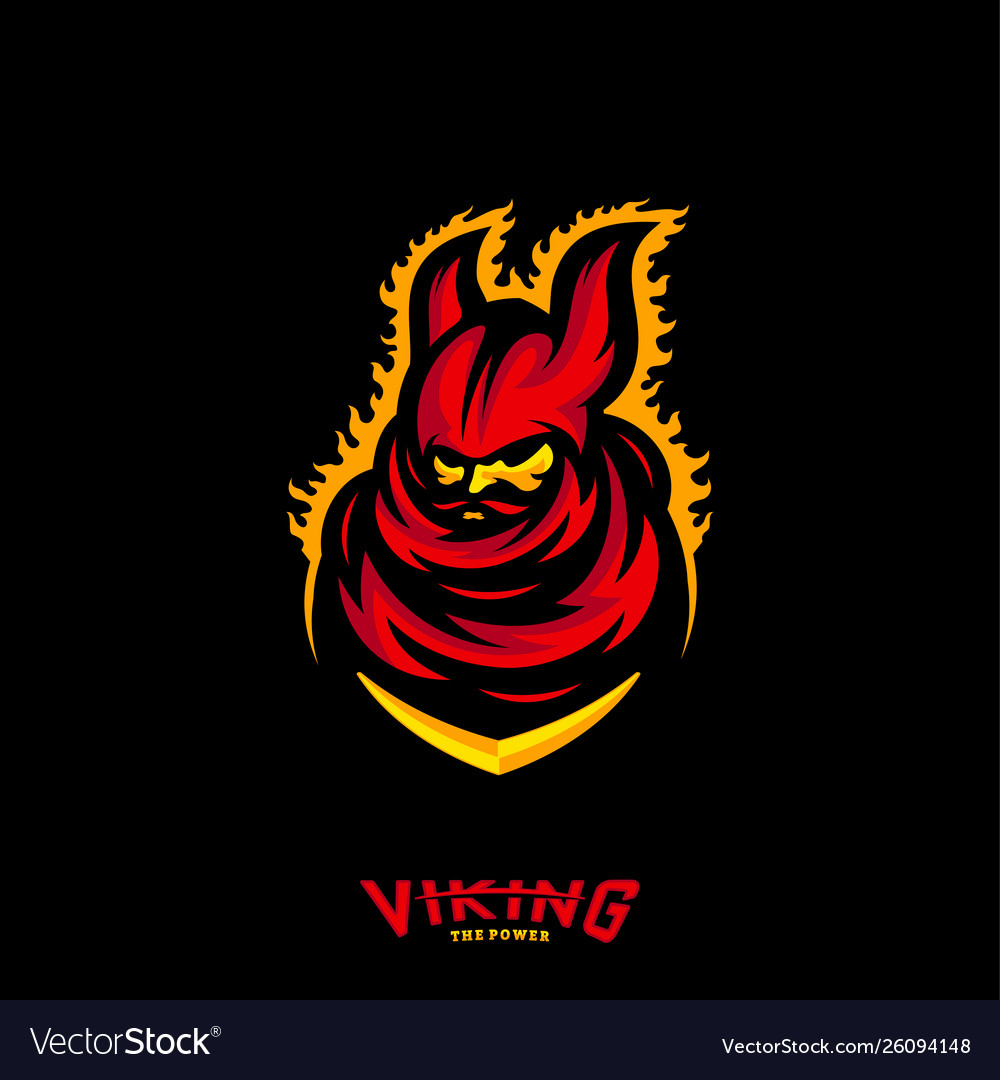 Viking esports logo design mascot gaming