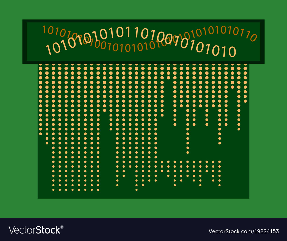 Abstract technology background binary computer