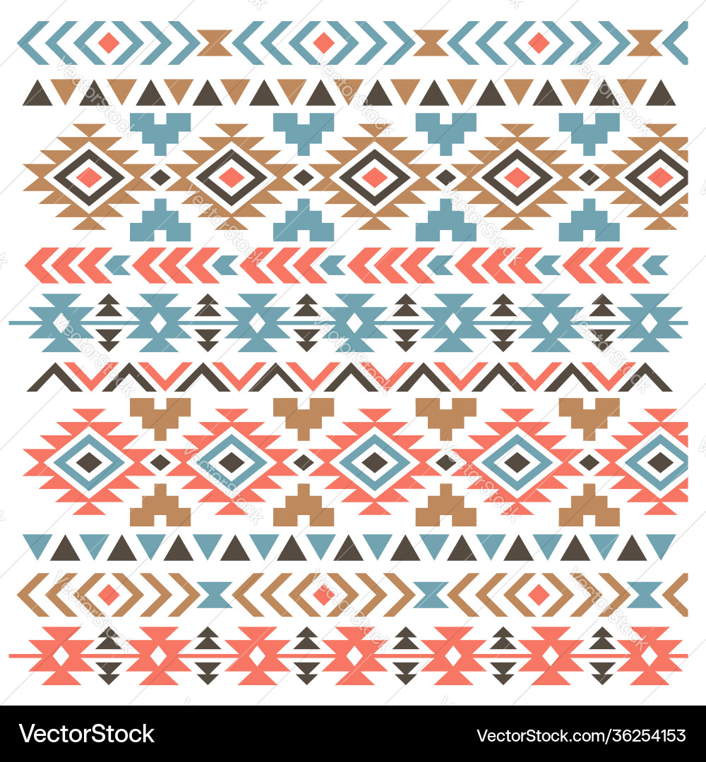 Aztec boho pattern vintage pattern Royalty Free Vector Image