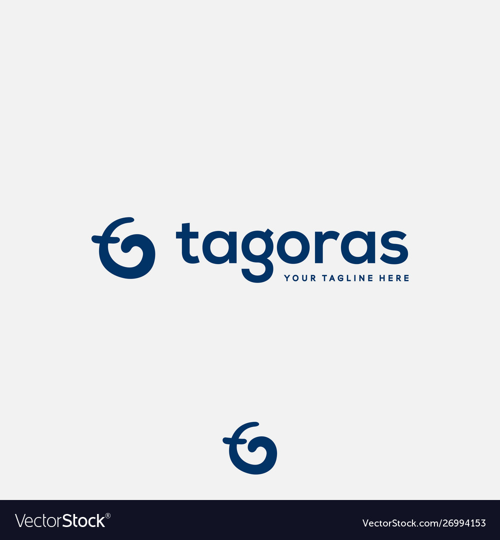 Initial logo for t and g simple fun monogram Vector Image