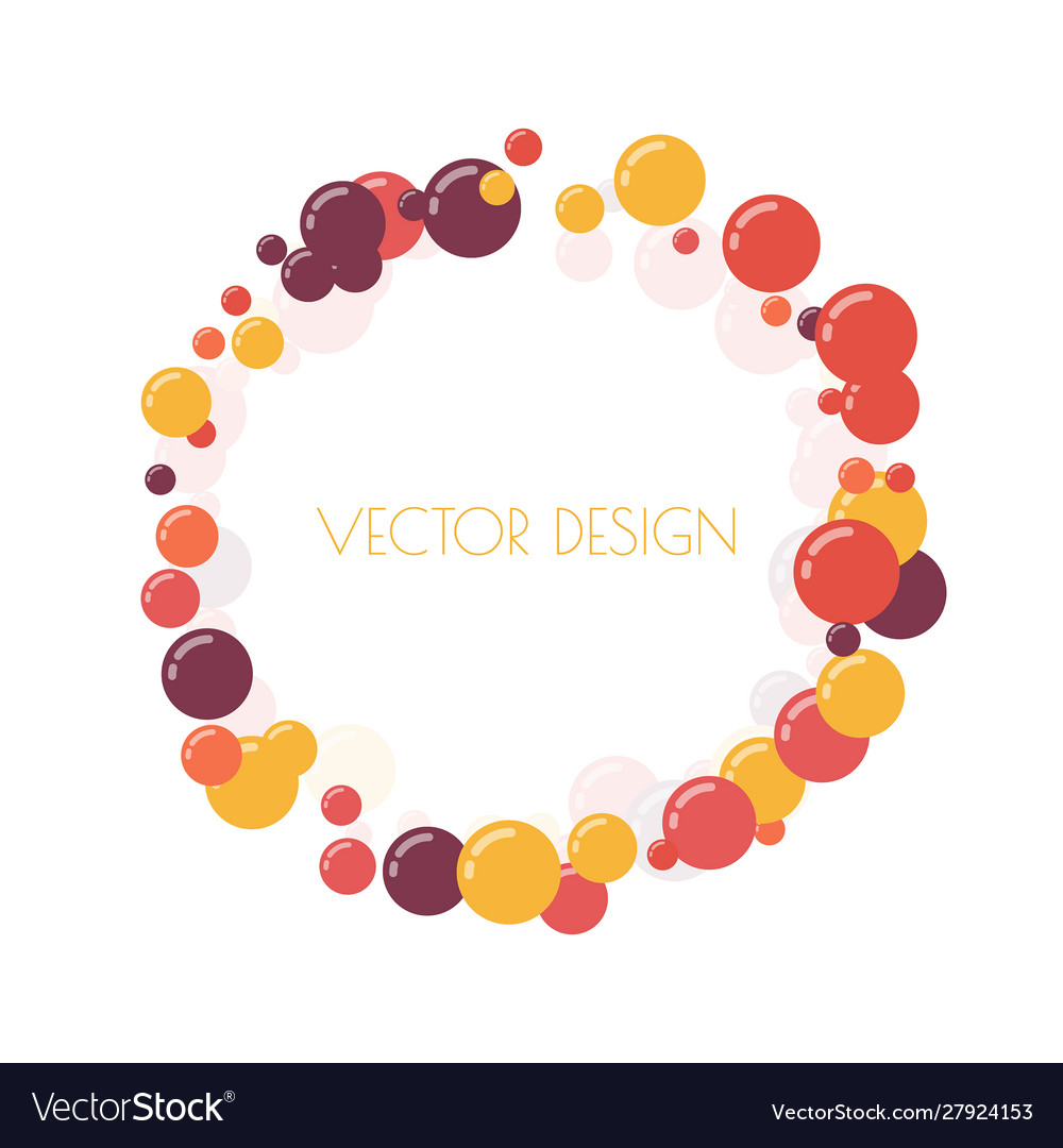 Multicolored Round Banner Royalty Free Vector Image