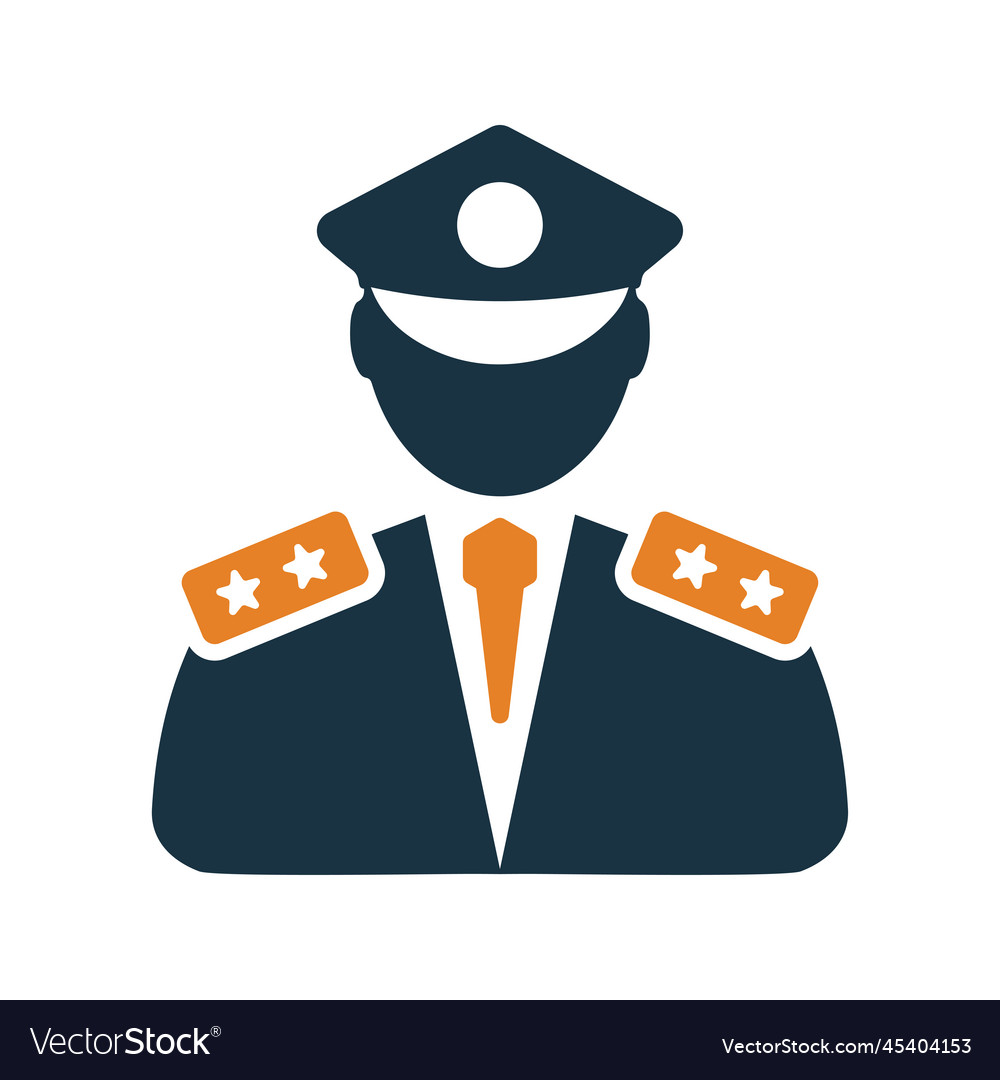 Police officer icon Royalty Free Vector Image - VectorStock