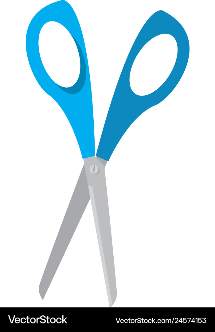 Scissor tool isolated icon Royalty Free Vector Image