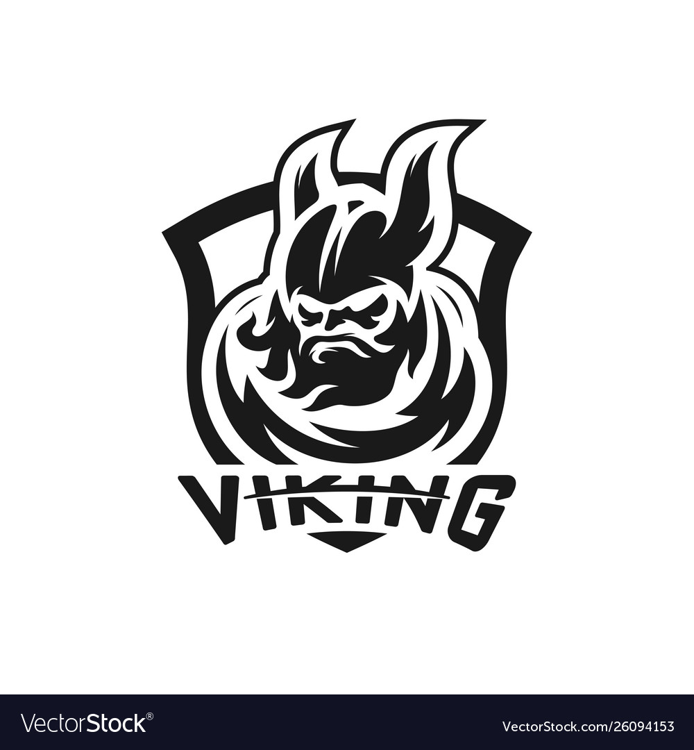 Viking esports logo design mascot gaming