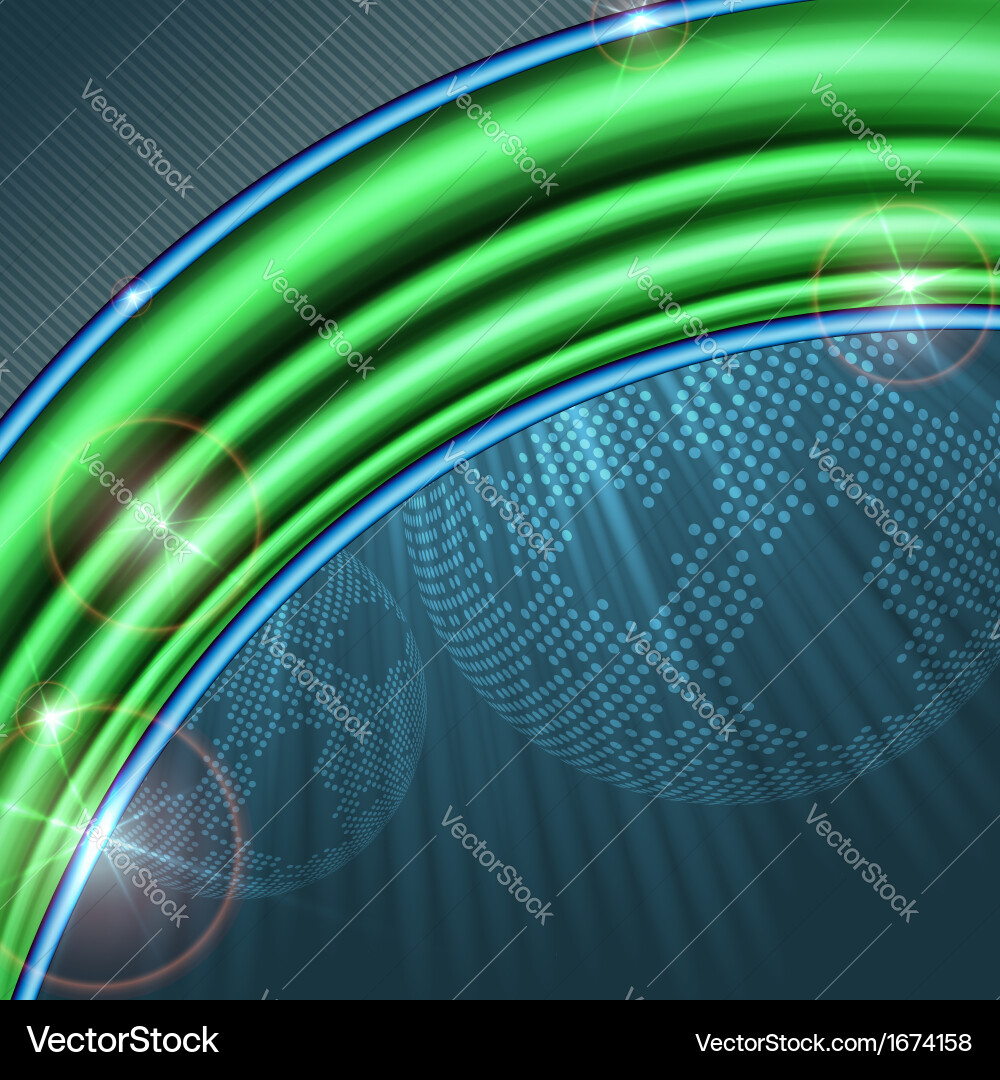 Abstract background with planet Royalty Free Vector Image