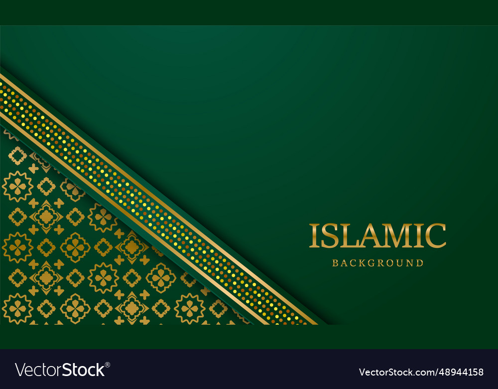 Arabic Islamic Luxury Ornamental Background Vector Image