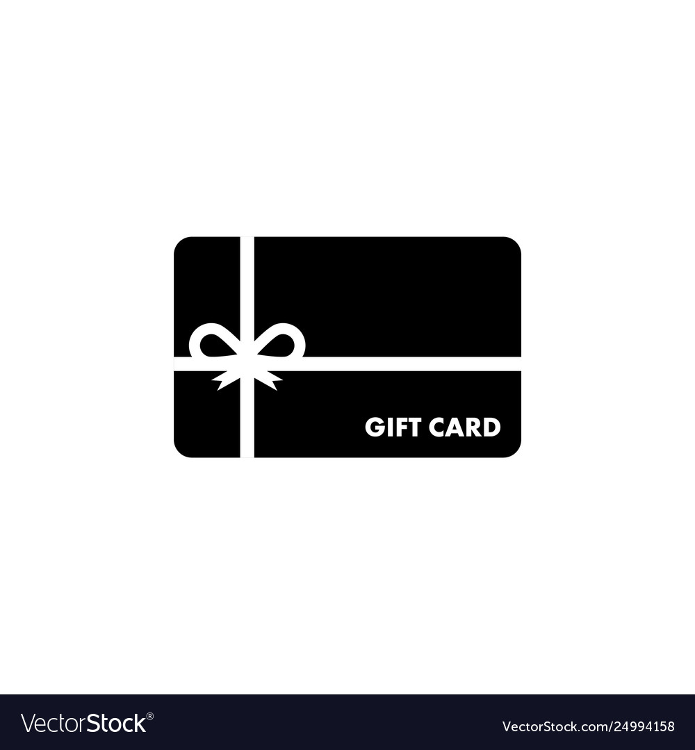 Gift card graphic design template isolated