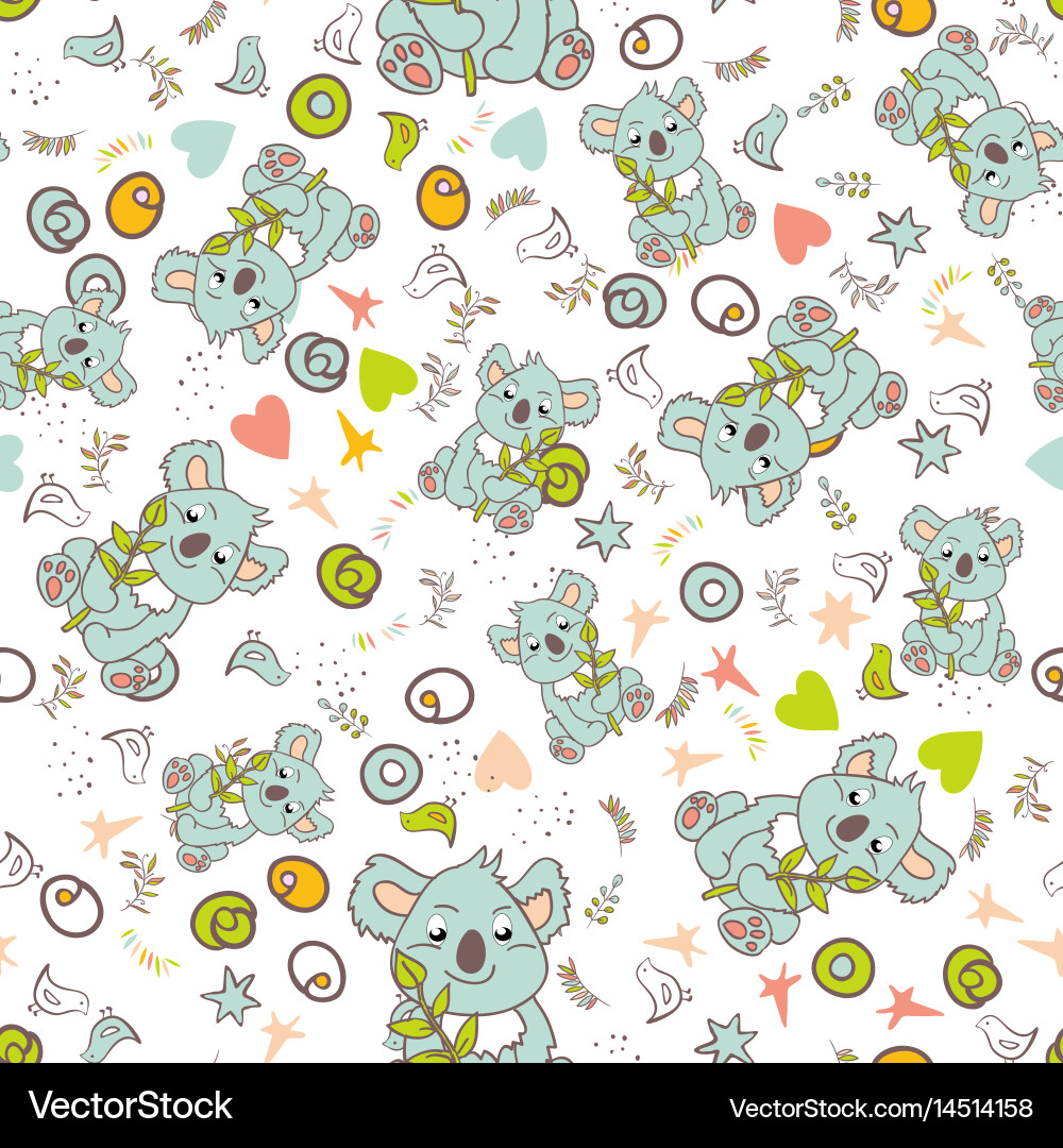 Seamless animal pattern Royalty Free Vector Image