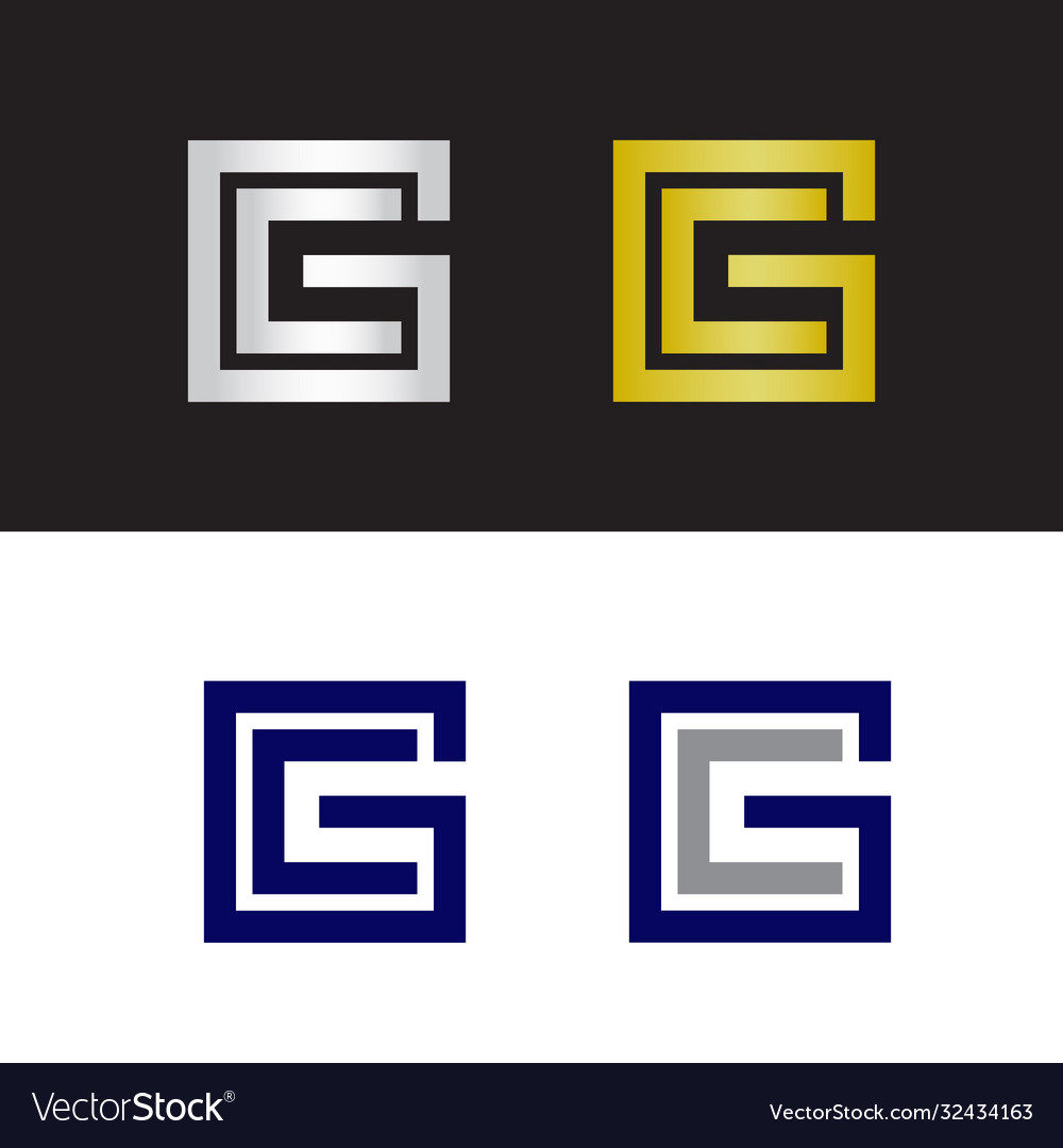 Letter c and g logo Royalty Free Vector Image - VectorStock