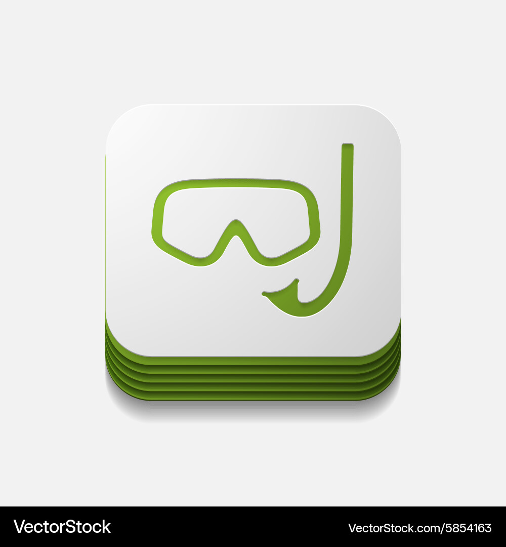 Square Mask Icon Square button mask Royalty Free Vector Image - VectorStock