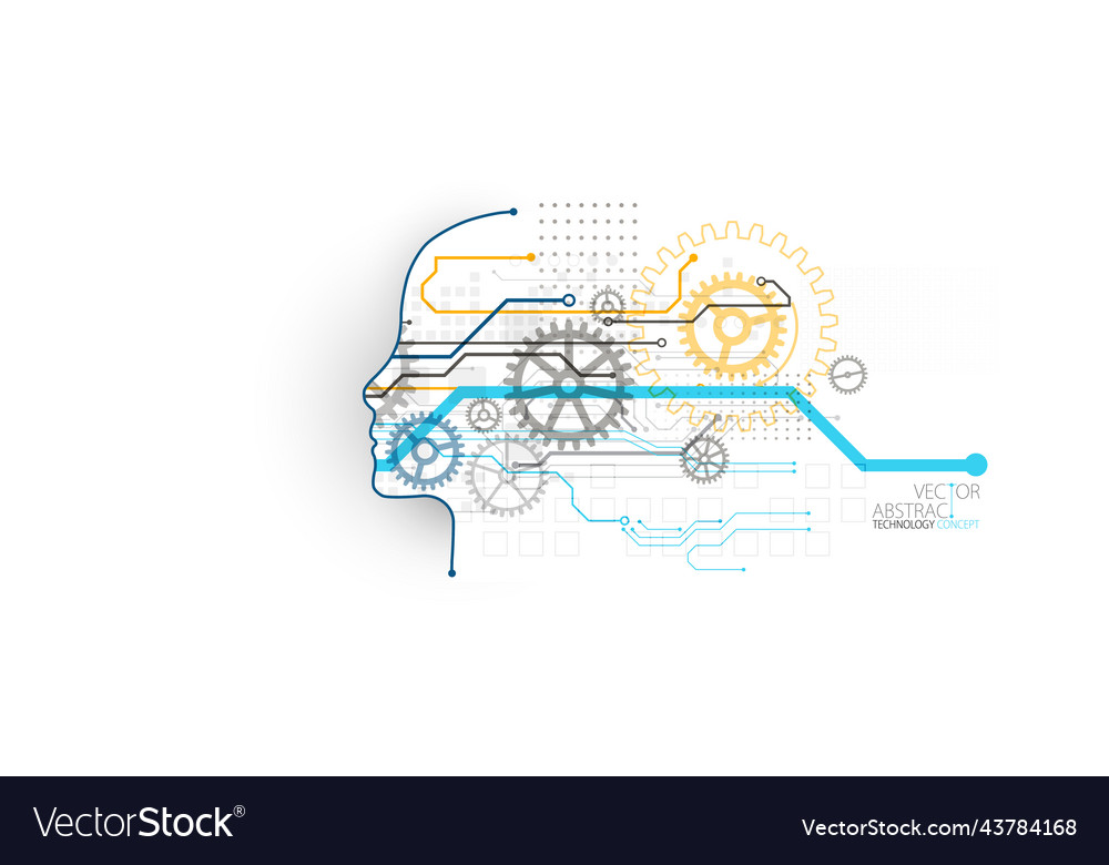 Artificial Intelligence Concept Technology Vector Image Artificial Intelligence Concept Technology Vector Image