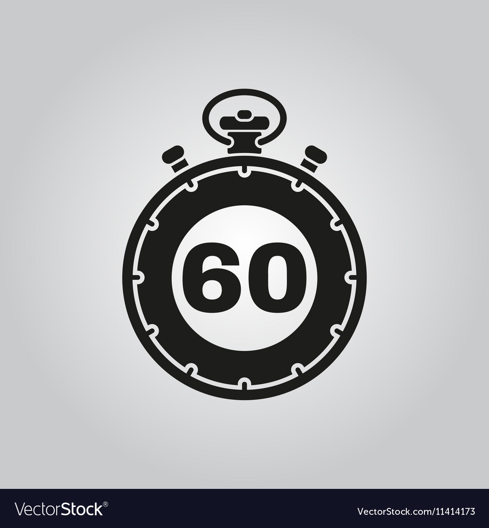 60 seconds minutes stopwatch icon clock