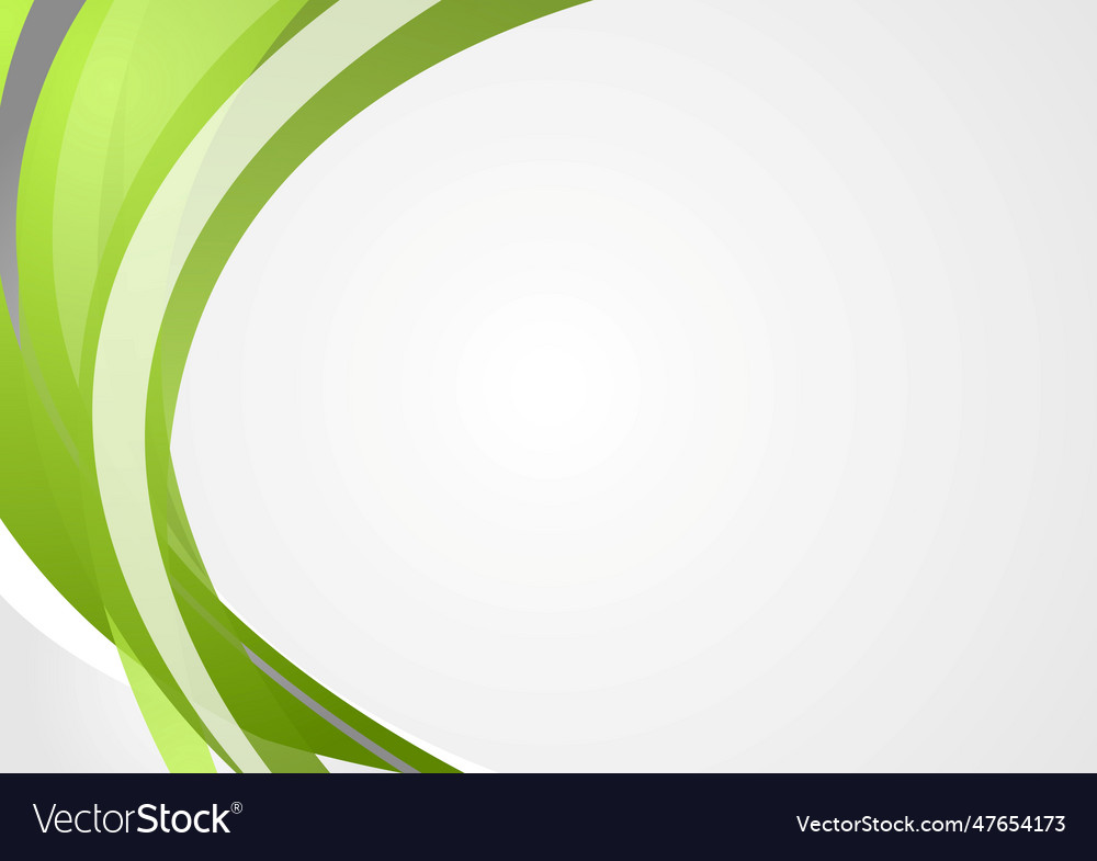 Abstract green corporate waves background Vector Image