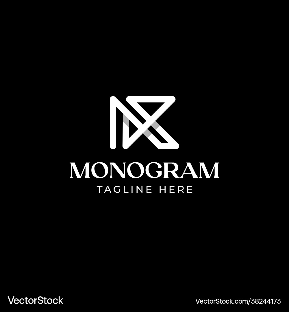 Initial letter k monogram logo template Royalty Free Vector