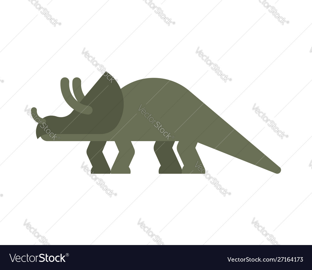 Triceratops Dinosaurier isolierte alte Tier Dino