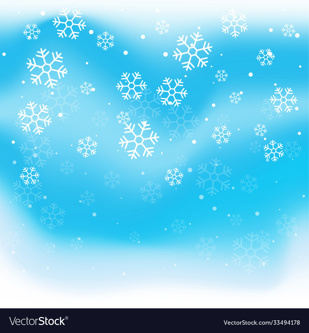 Christmas winter blue background Royalty Free Vector Image