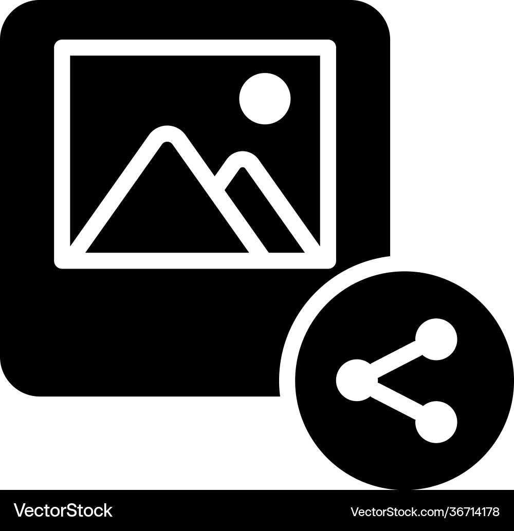Photo sharing Royalty Free Vector Image - VectorStock